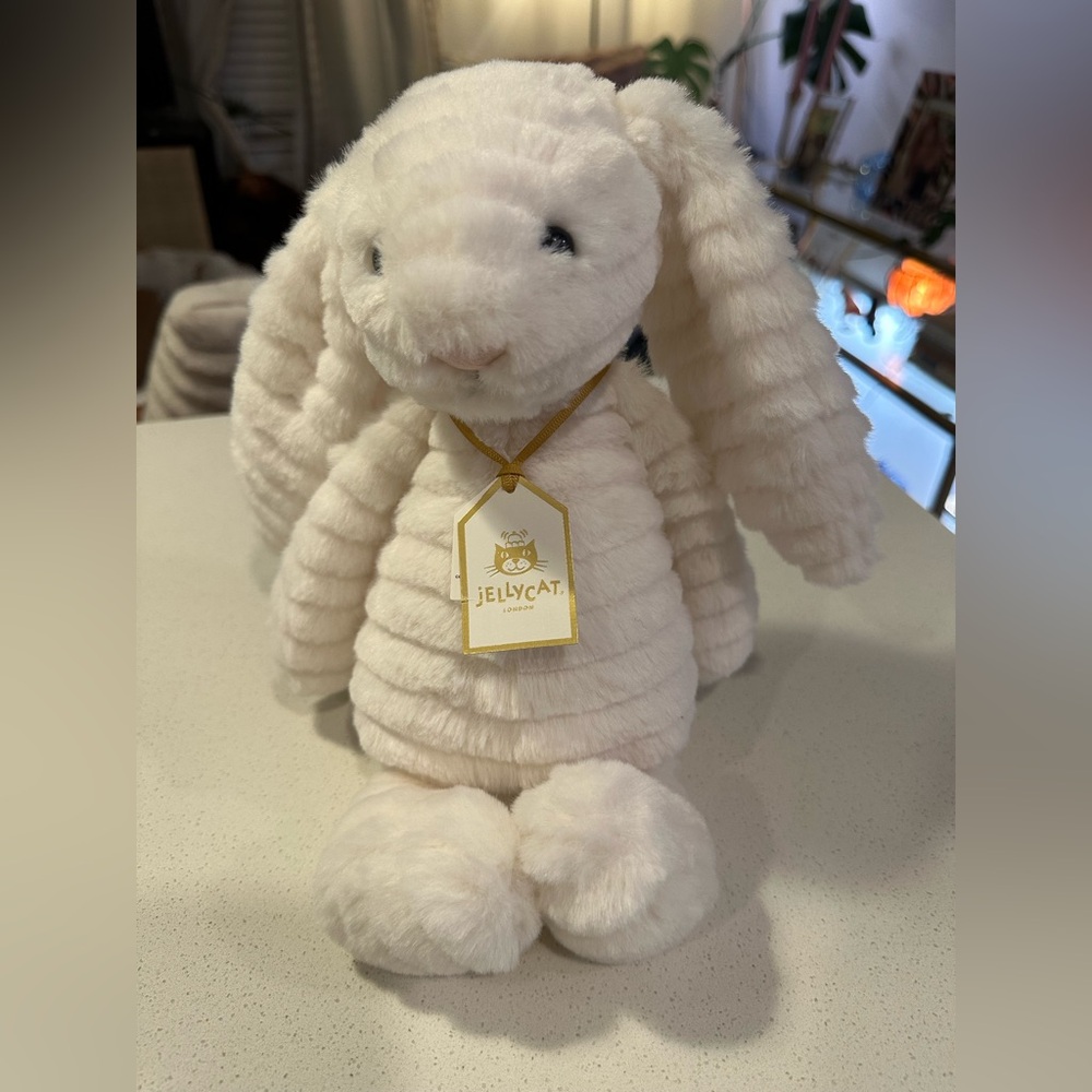 JellyCat Medium Bashful Luxe Bunny Nimbus NWT